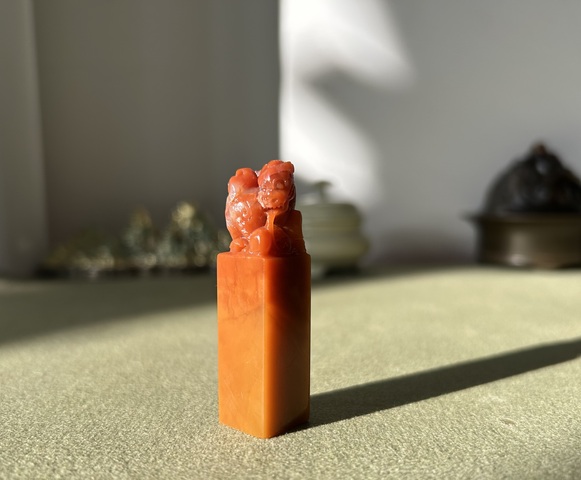 古玩雜項老撾石印章真品鑒賞圖