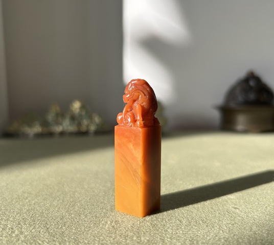 古玩雜項老撾石印章真品鑒賞圖