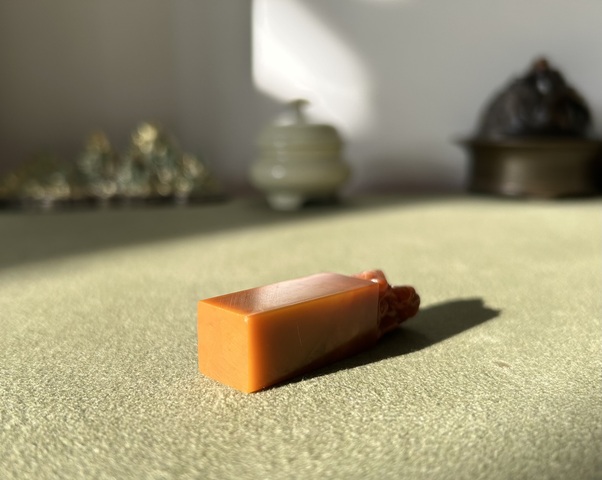 古玩雜項老撾石印章真品鑒賞圖