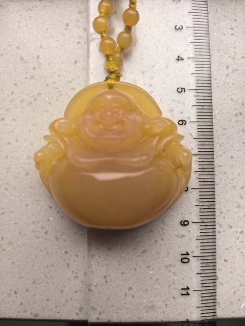 古玩玉器黃龍玉雕“佛公掛件”真品鑒賞圖