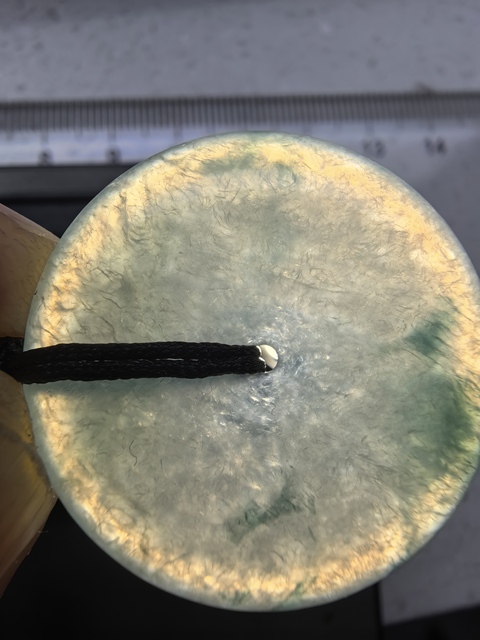 古玩玉器天然翡翠“平安扣”真品鑒賞圖