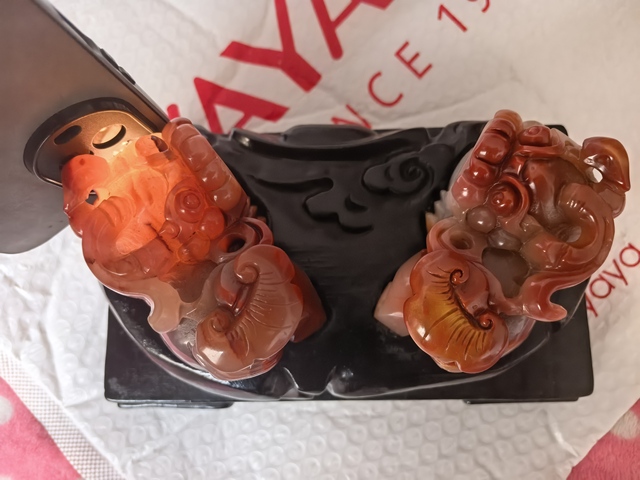 古玩玉器黃龍玉雕“貔貅擺件”真品鑒賞圖