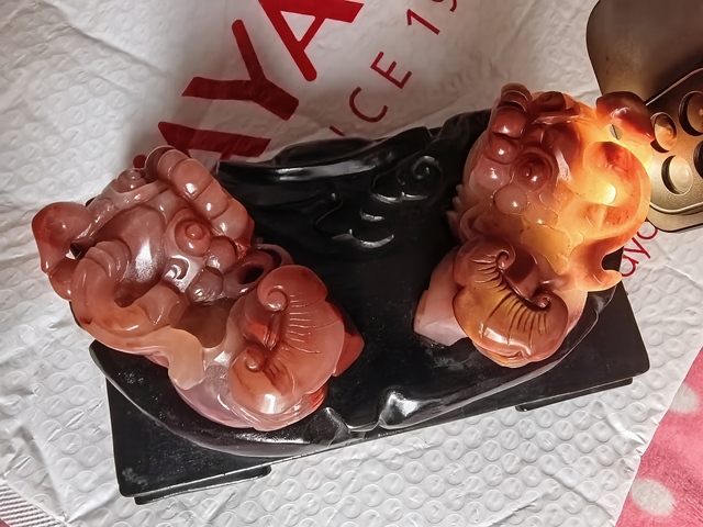 古玩玉器黃龍玉雕“貔貅擺件”真品鑒賞圖