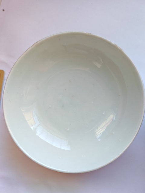 古玩陶瓷清 外紫金釉內(nèi)礬紅魚藻紋蓋碗真品鑒賞圖