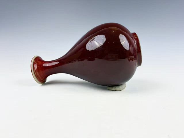 古玩陶瓷七-八十年代·朗紅玉壺春瓶拍賣，當(dāng)前價格1464元