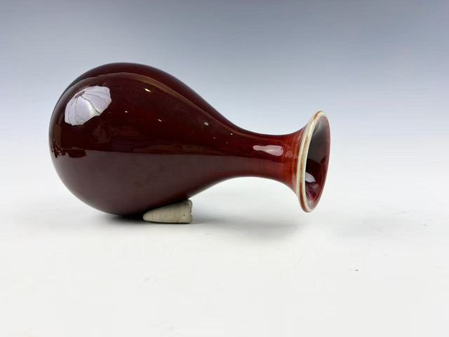 古玩陶瓷七-八十年代·朗紅玉壺春瓶拍賣，當(dāng)前價格1464元