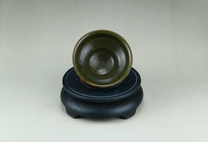古玩陶瓷精品:南宋吉州窯茶葉末釉茶盞（珍貴釉色）拍賣，當前價格1052元