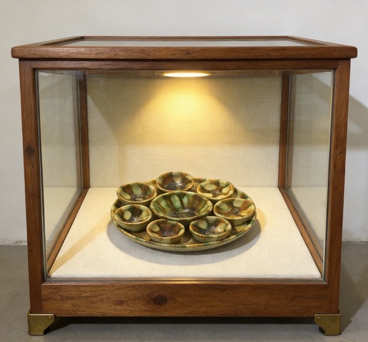 古玩陶瓷唐三彩七星杯碟套拍賣，當(dāng)前價(jià)格99999元