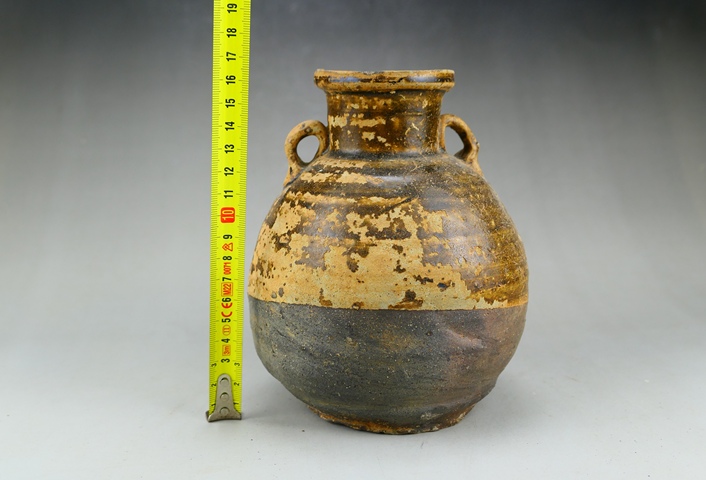 古玩陶瓷唐.宣州窯雙系罐拍賣，當前價格518元