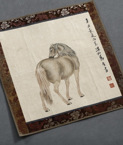 古玩字畫駿馬圖真品鑒賞圖
