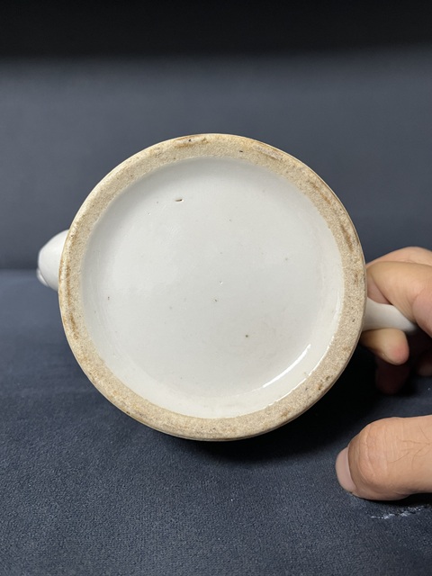 古玩陶瓷青花福祿壽三星高照圖茶壺拍賣，當前價格688元