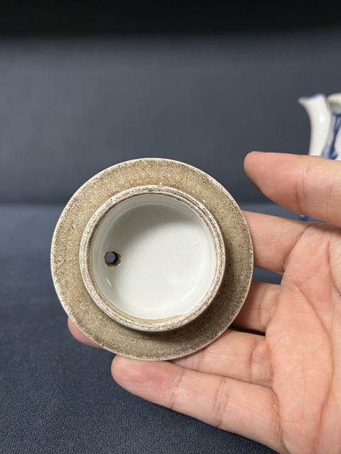 古玩陶瓷青花福祿壽三星高照圖茶壺拍賣，當前價格688元