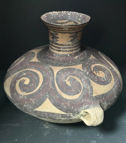 古玩陶瓷馬家窯·蛇旋紋罐拍賣，當前價格2800元