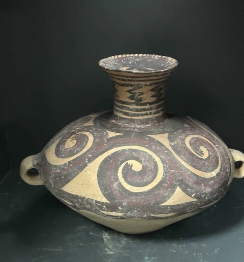古玩陶瓷馬家窯·蛇旋紋罐拍賣，當前價格2800元