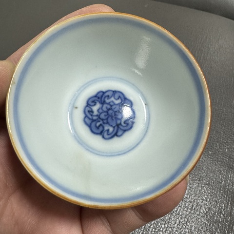 古玩陶瓷清早期龍紋杯真品鑒賞圖