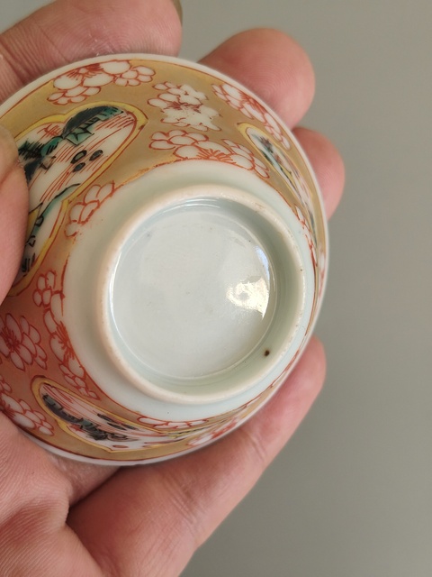 古玩陶瓷五彩杯真品鑒賞圖