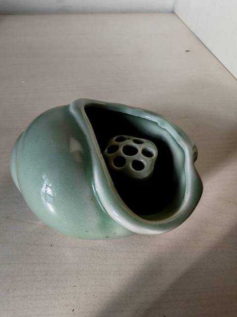 古玩陶瓷青釉法螺真品鑒賞圖