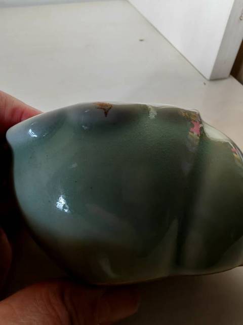 古玩陶瓷青釉法螺真品鑒賞圖