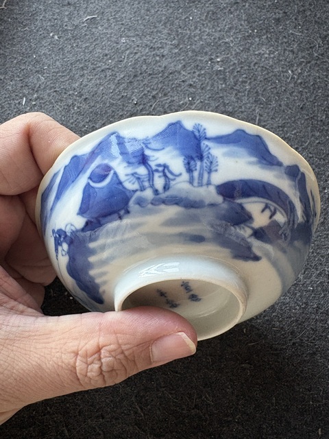 古玩陶瓷青花三多紋盤（日本）真品鑒賞圖