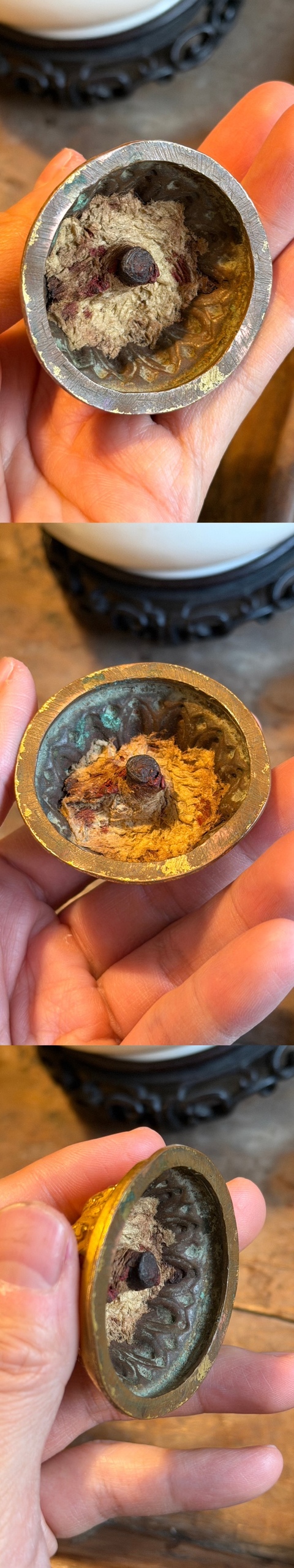 古玩銅器寶幢真品鑒賞圖