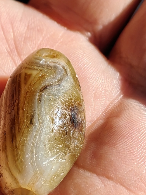 古玩玉器纏絲瑪瑙珠真品鑒賞圖