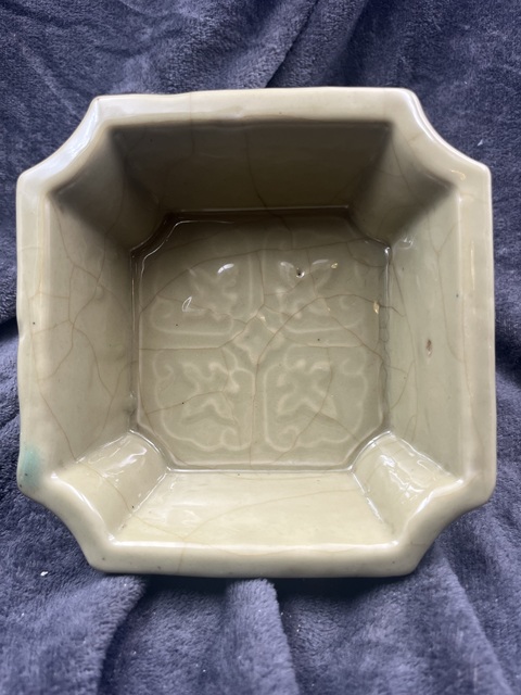 古玩陶瓷清龍泉暗刻紋筆洗拍賣，當前價格8888元