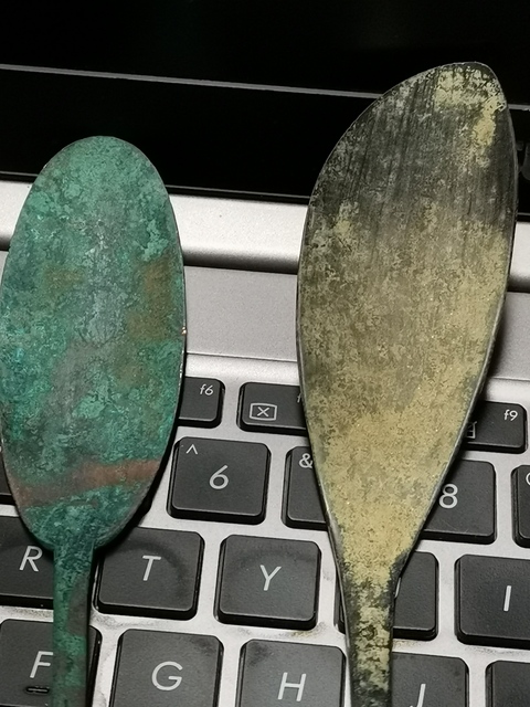 古玩銅器銅香勺真品鑒賞圖