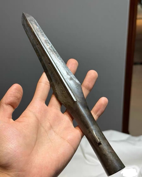 古玩銅器銅矛真品鑒賞圖