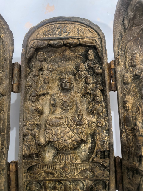 古玩雜項佛龕真品鑒賞圖