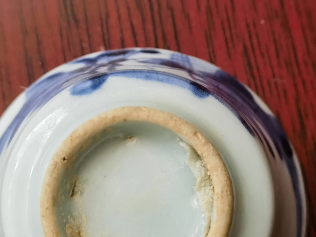 古玩陶瓷青花山水杯真品鑒賞圖