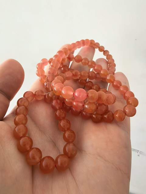 古玩玉器南紅瑪瑙珠串真品鑒賞圖