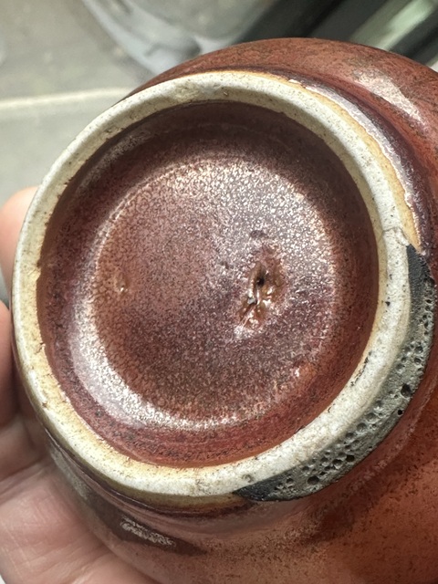 古玩陶瓷乾隆鐵銹釉荸薺瓶真品鑒賞圖