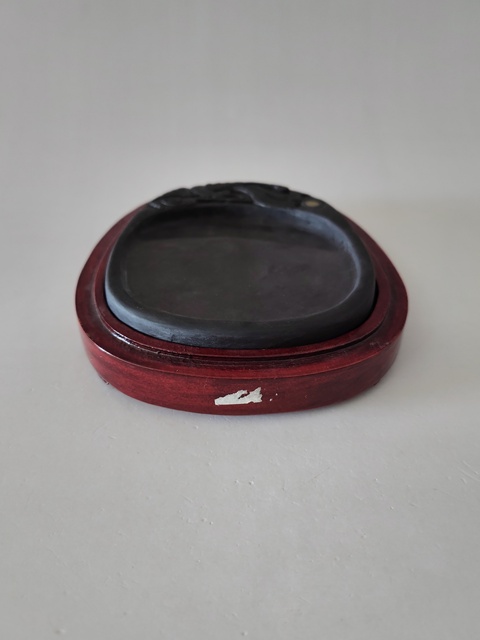 古玩雜項(xiàng)（老坑端硯）鳳凰紋硯臺(tái)拍賣，當(dāng)前價(jià)格568元