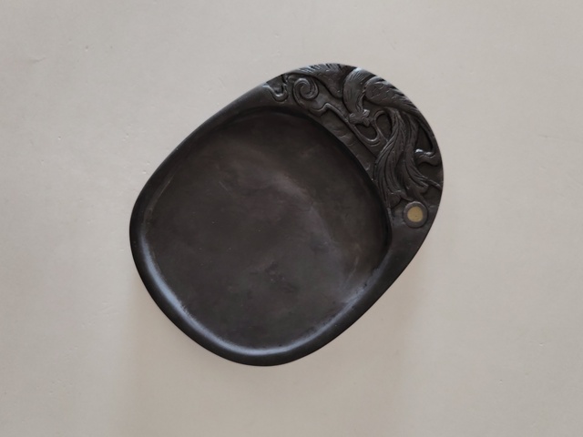 古玩雜項(xiàng)（老坑端硯）鳳凰紋硯臺(tái)拍賣，當(dāng)前價(jià)格568元