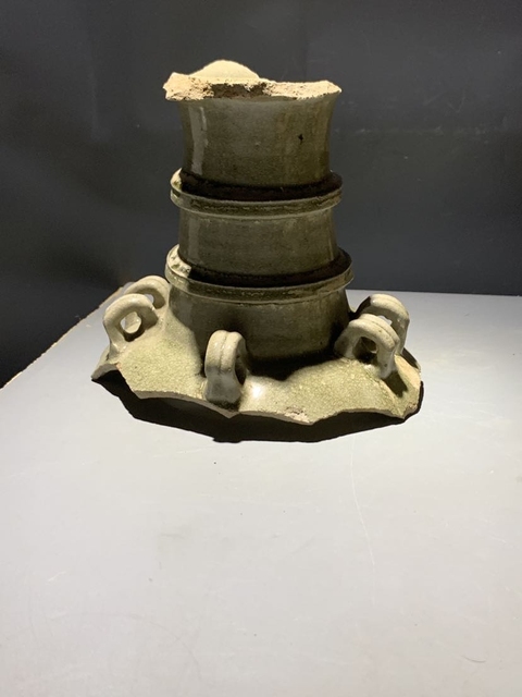 古玩陶瓷岳州窯青釉標本真品鑒賞圖