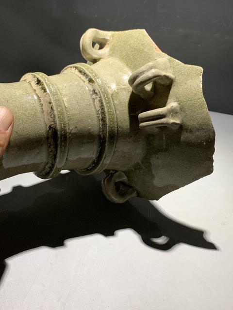 古玩陶瓷岳州窯青釉標本真品鑒賞圖