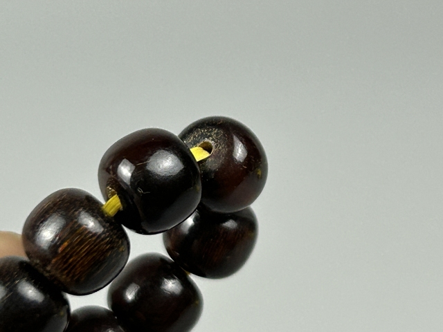 古玩雜項披毛犀手串真品鑒賞圖