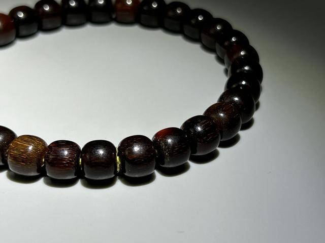 古玩雜項披毛犀手串真品鑒賞圖