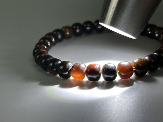 古玩雜項披毛犀手串真品鑒賞圖