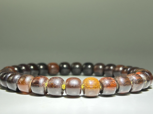 古玩雜項披毛犀手串真品鑒賞圖