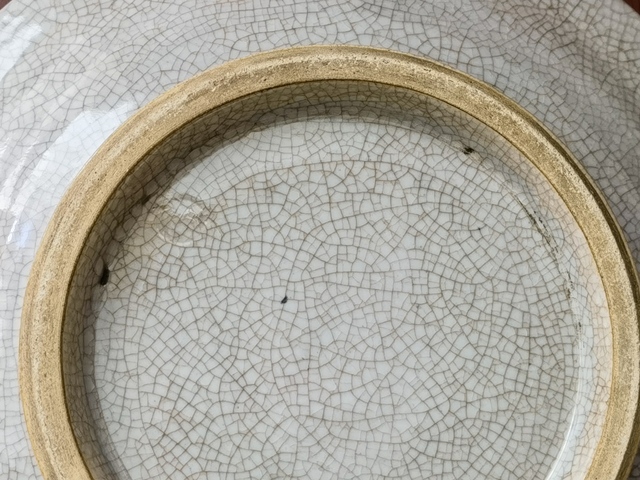 古玩陶瓷哥釉紋盤真品鑒賞圖