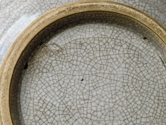 古玩陶瓷哥釉紋盤真品鑒賞圖