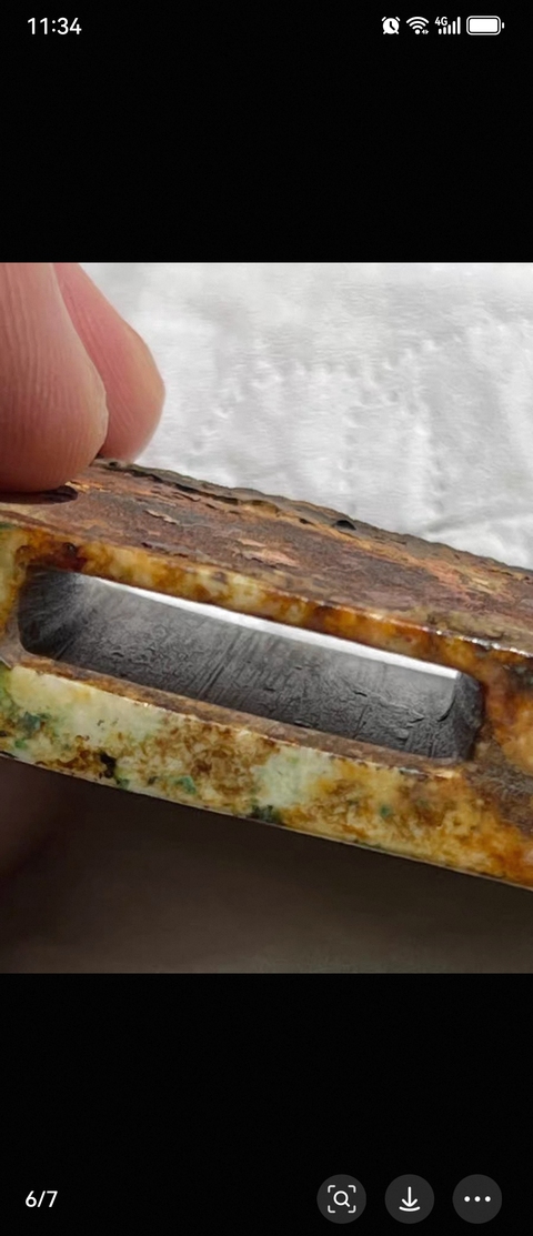 古玩玉器仿古玉劍璏真品鑒賞圖