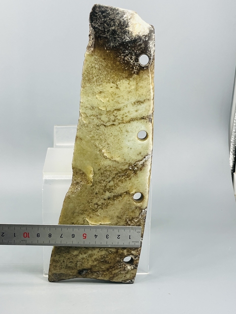 古玩玉器仿古做舊玉刀真品鑒賞圖