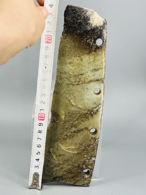 古玩玉器仿古做舊玉刀真品鑒賞圖