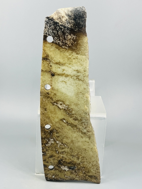 古玩玉器仿古做舊玉刀真品鑒賞圖