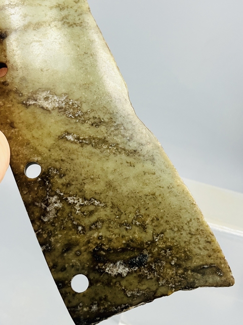 古玩玉器仿古做舊玉刀真品鑒賞圖