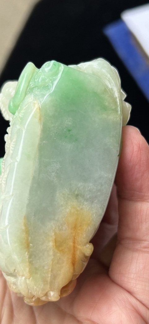 古玩玉器翡翠觀音真品鑒賞圖