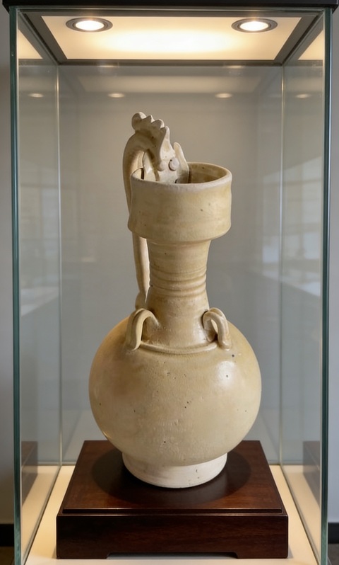 古玩陶瓷隋·單龍瓶拍賣，當前價格80000元