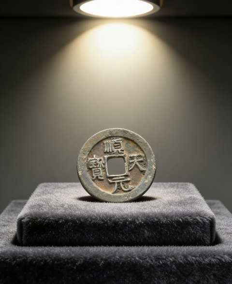 古玩錢幣唐·順天·背掛月拍賣，當(dāng)前價(jià)格3800元